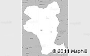 Gray Simple Map of Idukki