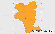Political Simple Map of Idukki, cropped outside