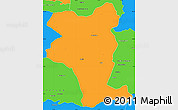Political Simple Map of Idukki