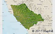Satellite Map of Kannur (Cannanore), shaded relief outside