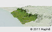 Satellite Panoramic Map of Kozhikode, lighten