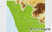 Physical 3D Map of Malappuram