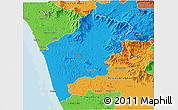 Political 3D Map of Malappuram