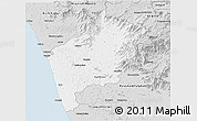 Silver Style 3D Map of Malappuram