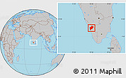 Gray Location Map of Malappuram