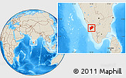 Shaded Relief Location Map of Malappuram