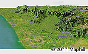 Satellite Panoramic Map of Malappuram