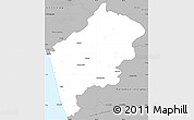 Gray Simple Map of Malappuram