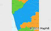 Political Simple Map of Malappuram