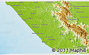 Physical 3D Map of Thiruvananthapuram (Triv)