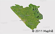 Satellite 3D Map of Thiruvananthapuram (Triv), cropped outside