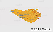 Political Panoramic Map of Thiruvananthapuram (Triv), cropped outside