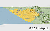 Savanna Style Panoramic Map of Thiruvananthapuram (Triv)
