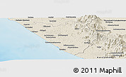 Shaded Relief Panoramic Map of Thiruvananthapuram (Triv)