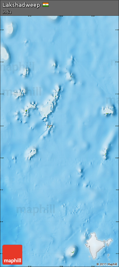 Physical Map of Lakshadweep