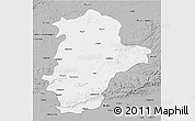 Gray 3D Map of East Nimar (Khandwa)