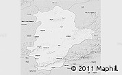 Silver Style 3D Map of East Nimar (Khandwa)