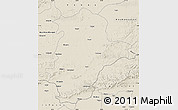 Shaded Relief Map of East Nimar (Khandwa)