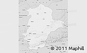 Silver Style Map of East Nimar (Khandwa)