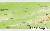 Physical Panoramic Map of East Nimar (Khandwa)