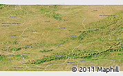 Satellite Panoramic Map of East Nimar (Khandwa)