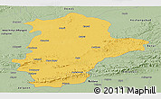 Savanna Style Panoramic Map of East Nimar (Khandwa)