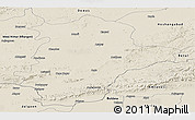 Shaded Relief Panoramic Map of East Nimar (Khandwa)