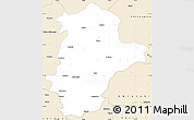 Classic Style Simple Map of East Nimar (Khandwa)