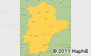 Savanna Style Simple Map of East Nimar (Khandwa)
