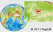 Physical Location Map of Guna