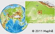 Physical Location Map of Gwalior