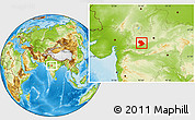 Physical Location Map of Indore