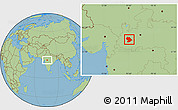 Savanna Style Location Map of Indore
