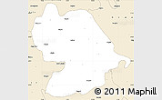 Classic Style Simple Map of Indore