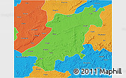 Political 3D Map of Jabalpur