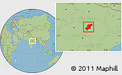 Savanna Style Location Map of Jabalpur