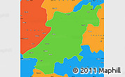 Political Simple Map of Jabalpur