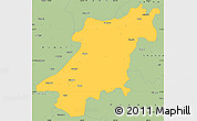 Savanna Style Simple Map of Jabalpur