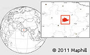 Blank Location Map of Mandla
