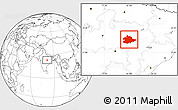 Blank Location Map of Mandla