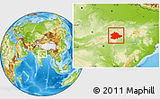 Physical Location Map of Mandla