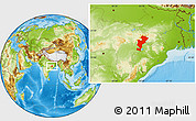 Physical Location Map of Raigarh