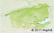 Physical 3D Map of Sidhi, lighten
