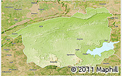 Physical 3D Map of Sidhi, satellite outside