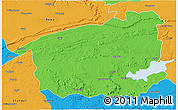 Political 3D Map of Sidhi