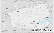 Silver Style 3D Map of Sidhi