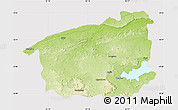 Physical Map of Sidhi, cropped outside