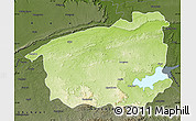 Physical Map of Sidhi, darken