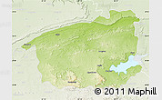 Physical Map of Sidhi, lighten