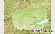 Physical Map of Sidhi, satellite outside